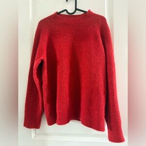 Italian Wool Blend Red Sweater